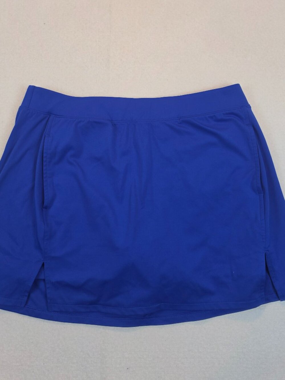 All In Motion Royal Blue Athletic Tennis Golf Skort Side Slit Size L